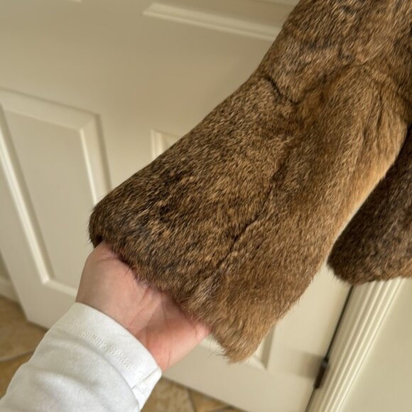 ARDEN B RABBIT FUR JACKET-size SMALL - Picture 5 of 7